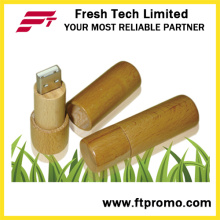 Cilindro de bambu e madeira estilo USB Flash Drive (D809)